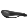 Brn Soft Gel Relax Sykkelsete, Black / black, 175mm