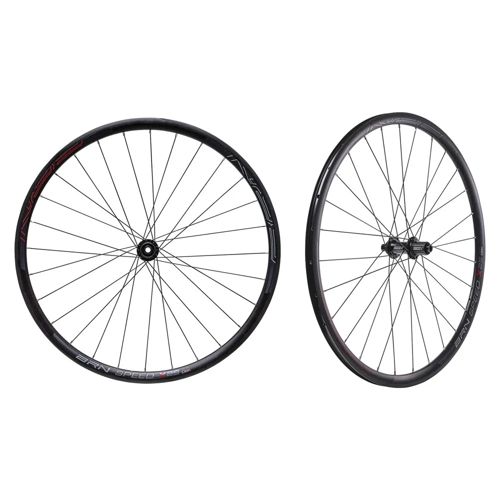 Brn Speed 11s Cl Disc Tubeless Landeveishjulsett, Black, 12 x 100/12 x 142mm, Shimano/Sram HG