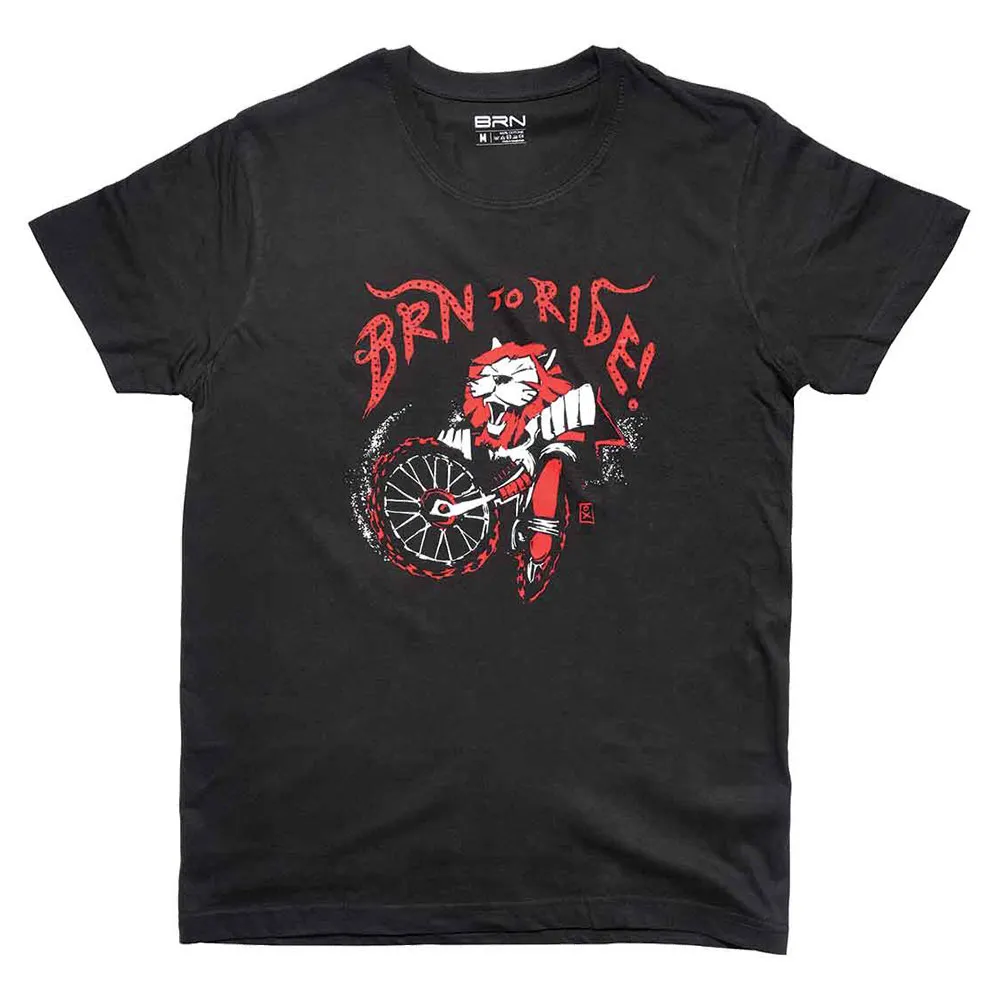 Brn To Ride Lion Kortarmet T-skjorte