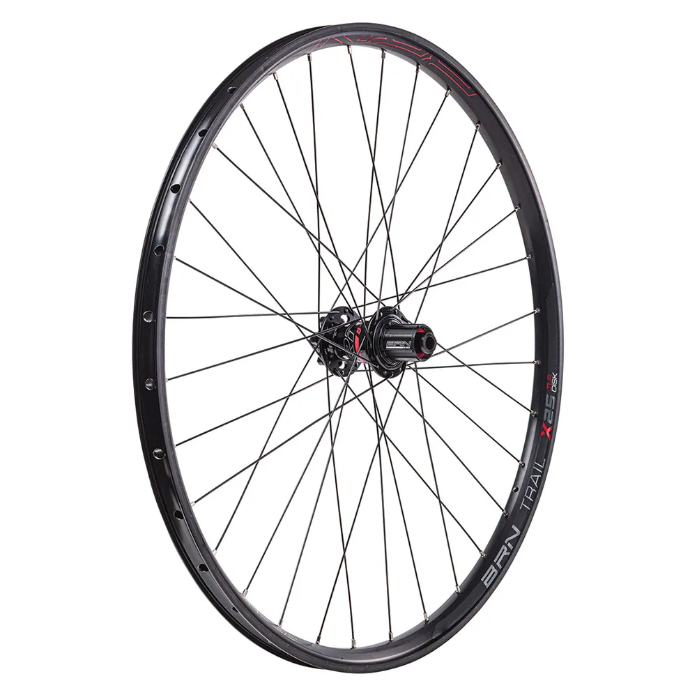 Brn Trail Boost 27.5´´ 12s Tubeless Mtb Bakhjul, Black, 12 x 135/142mm, Shimano/Sram HG Brn Trail Boost 27.5´´ 12s Tubeless Mtb Bakhjul, Black, 12 x 135/142mm, Shimano/Sram HG