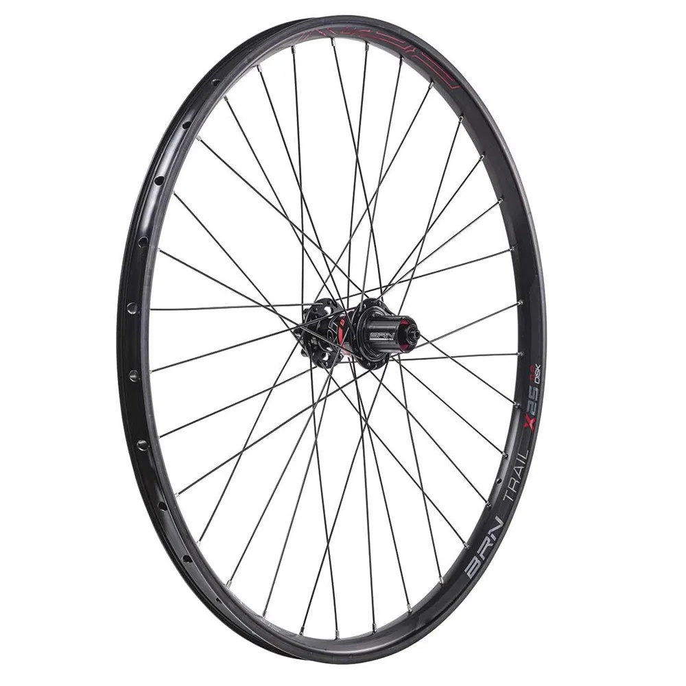 Brn Trail X25 27.5´´ 12s Tubeless Mtb-hjulsett, Black, 12 x 100/12 x 135/142mm, Shimano/Sram HG
