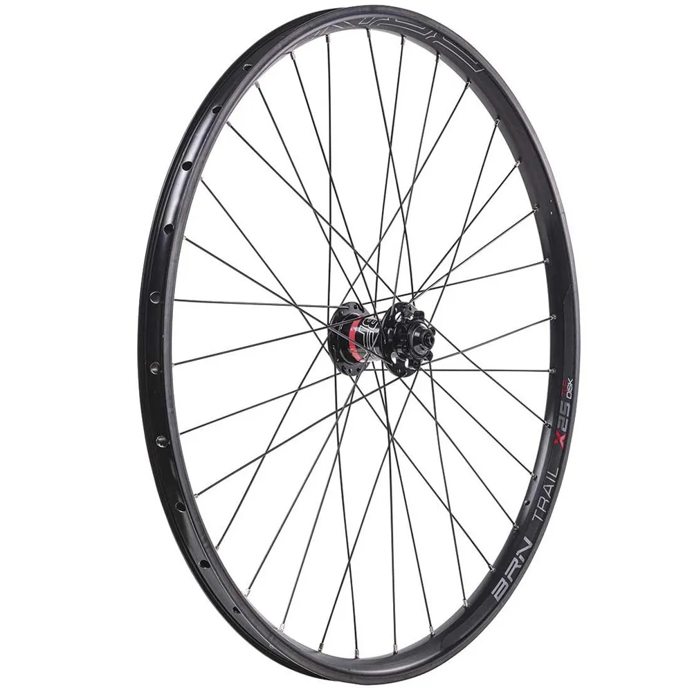 Brn Trail X25 27.5´´ 8/11s Tubeless Mtb-hjulsett, Black, 12 x 100/12 x 135/142mm, Shimano/Sram HG