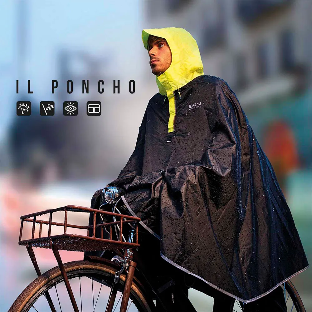 Brn Vanntett Poncho