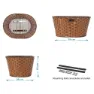 Brn Vintage Eco Leather Oval Kurv