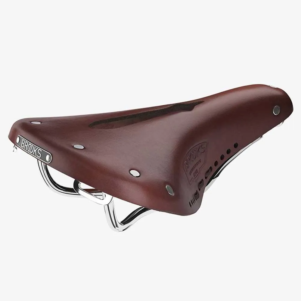 Brooks B17 Carved Short Sykkelsete, Antique brown, One Size