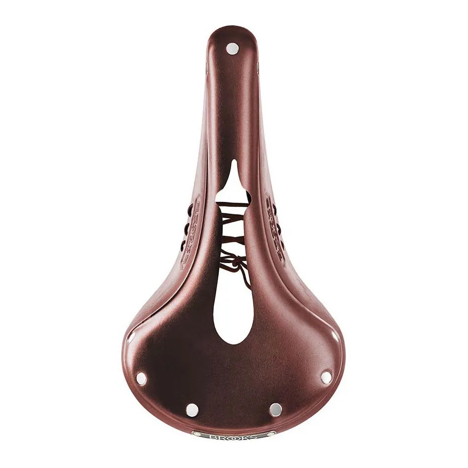 Brooks B17 Narrow Carved Sykkelsete, Brown, 279 x 151mm
