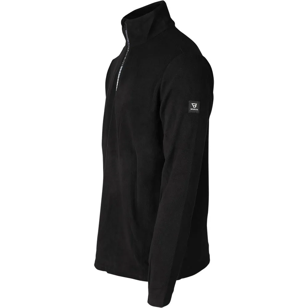 Brunotti Tenno-n Fleecejakke Med Halv Glidelås, Black