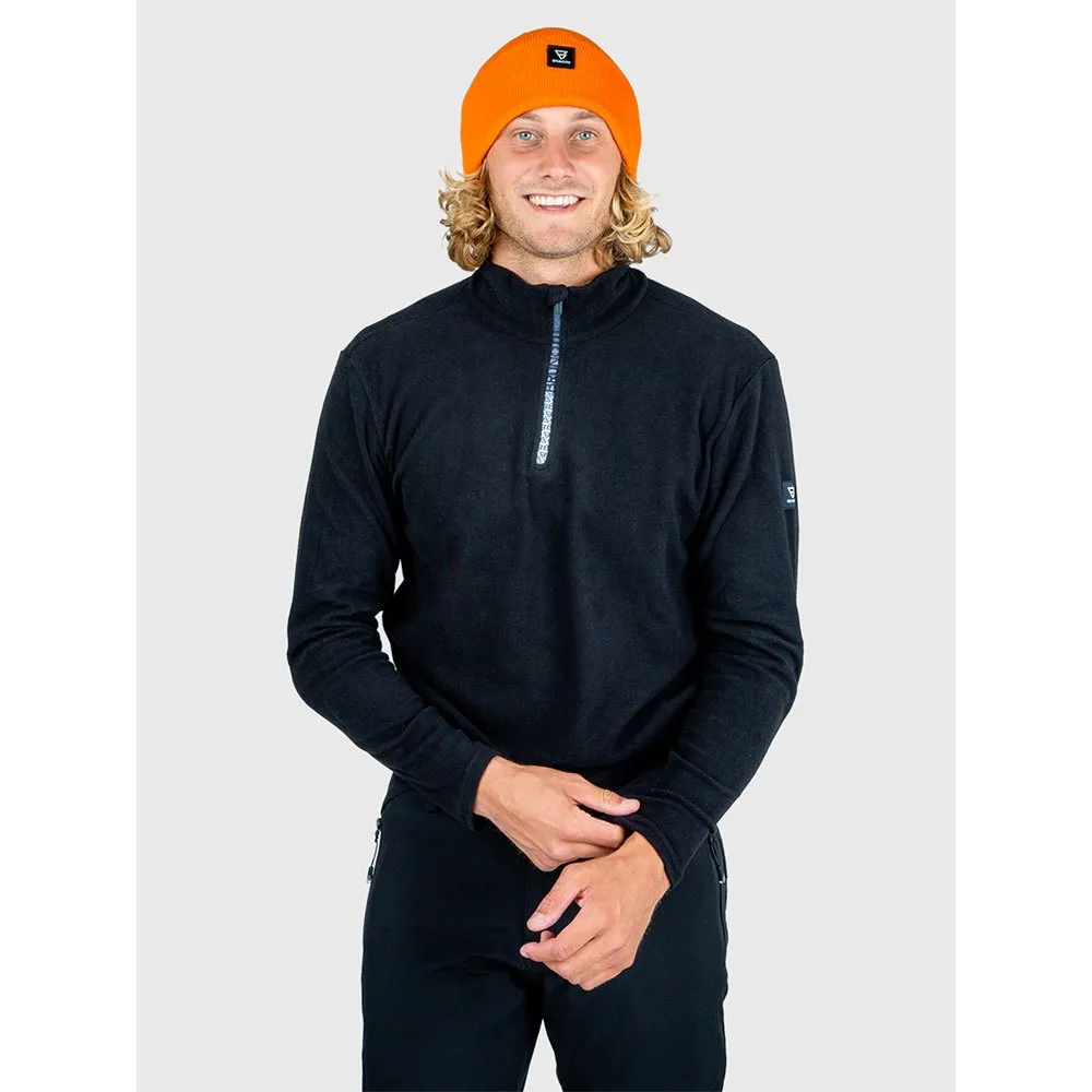Brunotti Tenno-n Fleecejakke Med Halv Glidelås, Black
