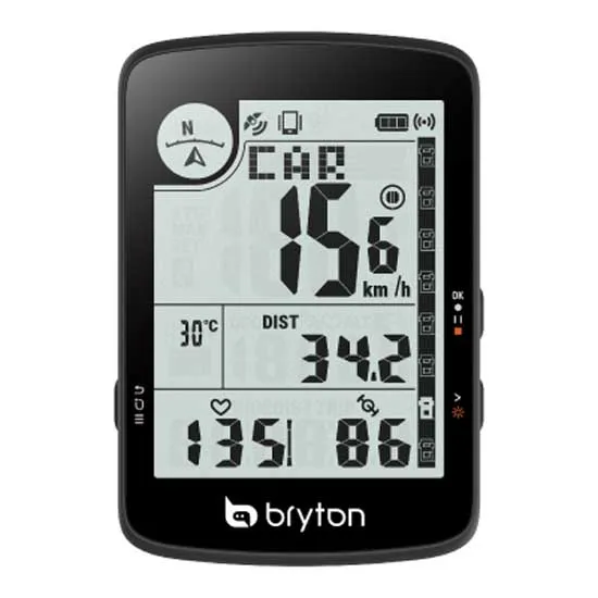 Bryton Rider 17e Sykkelcomputer, Black, One Size Bryton Rider 17e Sykkelcomputer, Black, One Size