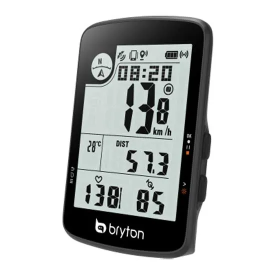 Bryton Rider 17e Sykkelcomputer, Black, One Size Bryton Rider 17e Sykkelcomputer, Black, One Size