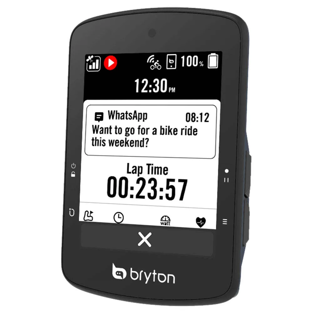 Bryton Rider S510e Sykkelcomputer, Black, One Size