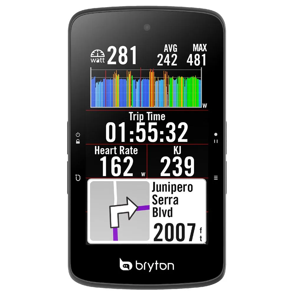 Bryton Rider S800 T Sykkelcomputer, Black, One Size