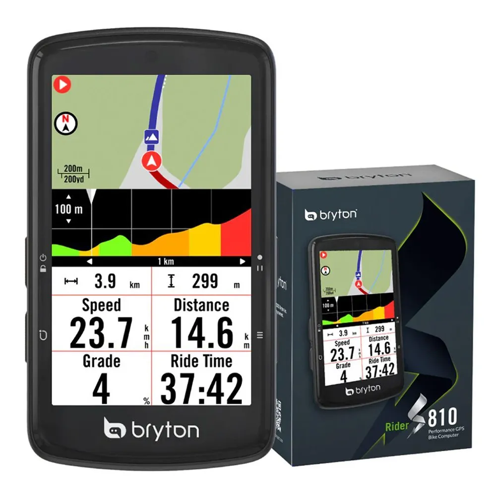Bryton Rider S810 E Sykkelcomputer, Black, One Size Bryton Rider S810 E Sykkelcomputer, Black, One Size