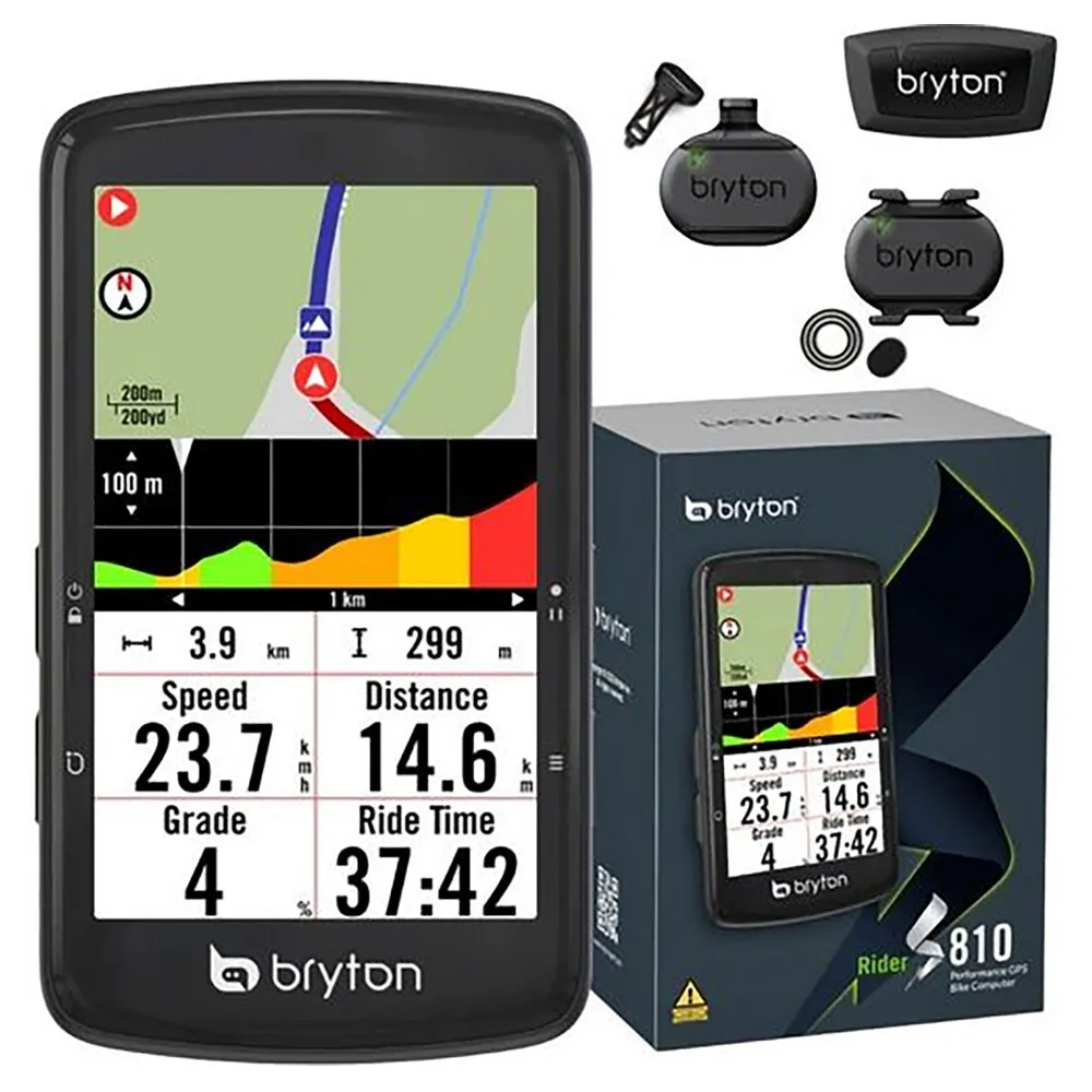 Bryton Rider S810 T Sykkelcomputer, Black, One Size
