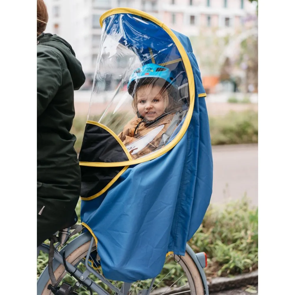 BUB-UP Kids Child Bike Seat Regnbeskyttelse, Blue, One Size BUB-UP Kids Child Bike Seat Regnbeskyttelse, Blue, One Size