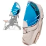 BUB-UP Solskjerm Og Regntrekk For Barnesykkelstoler, Blue / white, One Size