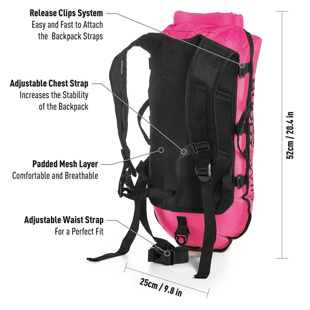 Buddyswim Bøye Med Avtagbare Ryggsekkstropper 28l unisex Buddyswim Bøye Med Avtagbare Ryggsekkstropper 28l unisex