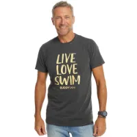 Buddyswim Live Love Swim Kortarmet T-skjorte male Buddyswim Live Love Swim Kortarmet T-skjorte male