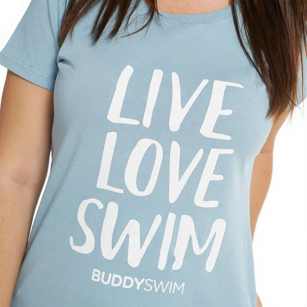 Buddyswim Live Love Swim Kortarmet T-skjorte male Buddyswim Live Love Swim Kortarmet T-skjorte male