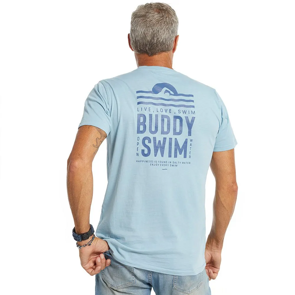 Buddyswim Open Water Kortarmet T-skjorte male, Sunset blue, S Buddyswim Open Water Kortarmet T-skjorte male, Sunset blue, S