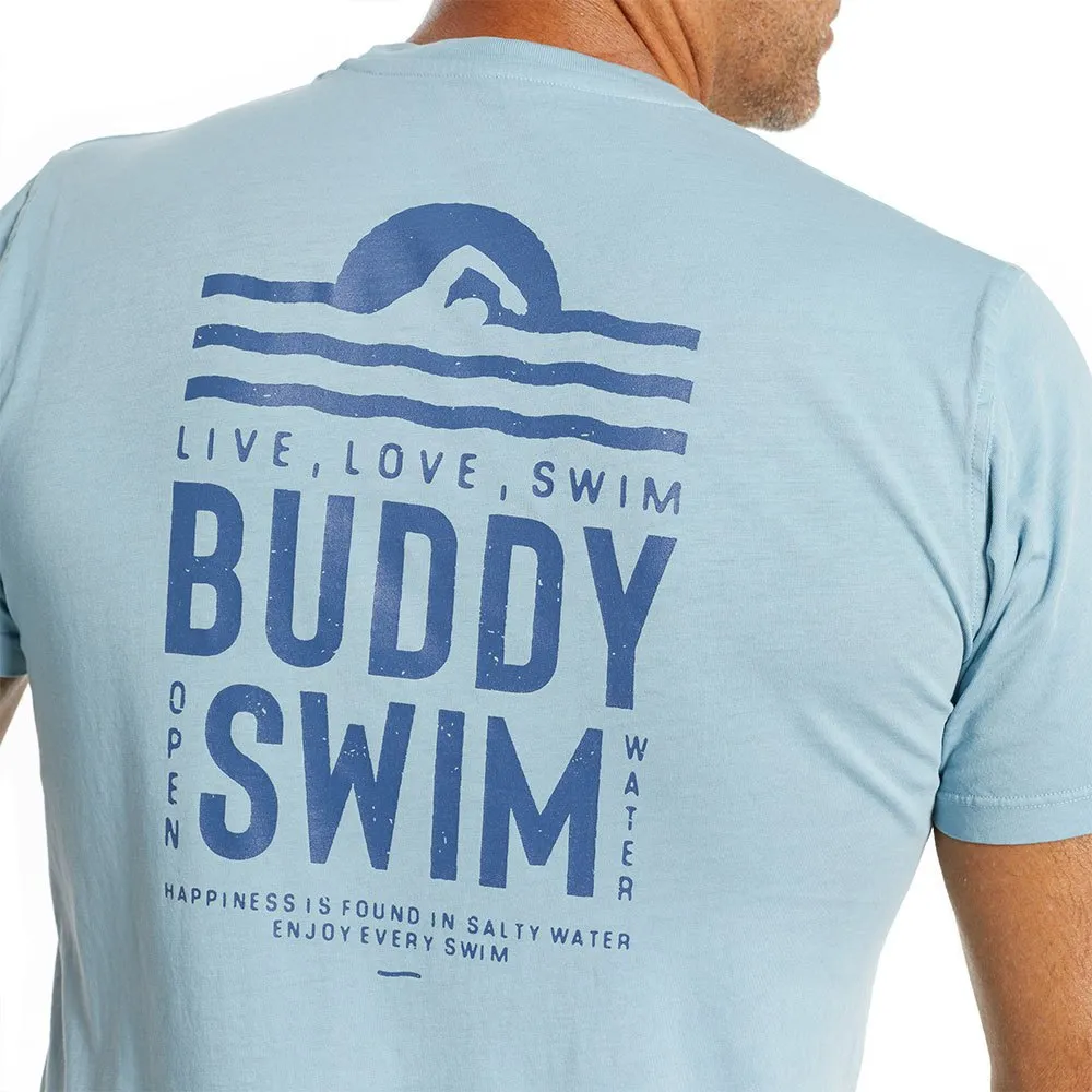 Buddyswim Open Water Kortarmet T-skjorte male, Sunset blue, S Buddyswim Open Water Kortarmet T-skjorte male, Sunset blue, S