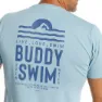 Buddyswim Open Water Kortarmet T-skjorte male, Sunset blue, S
