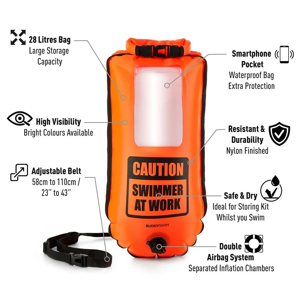 Buddyswim Smartphone Bøye 28l unisex, Orange