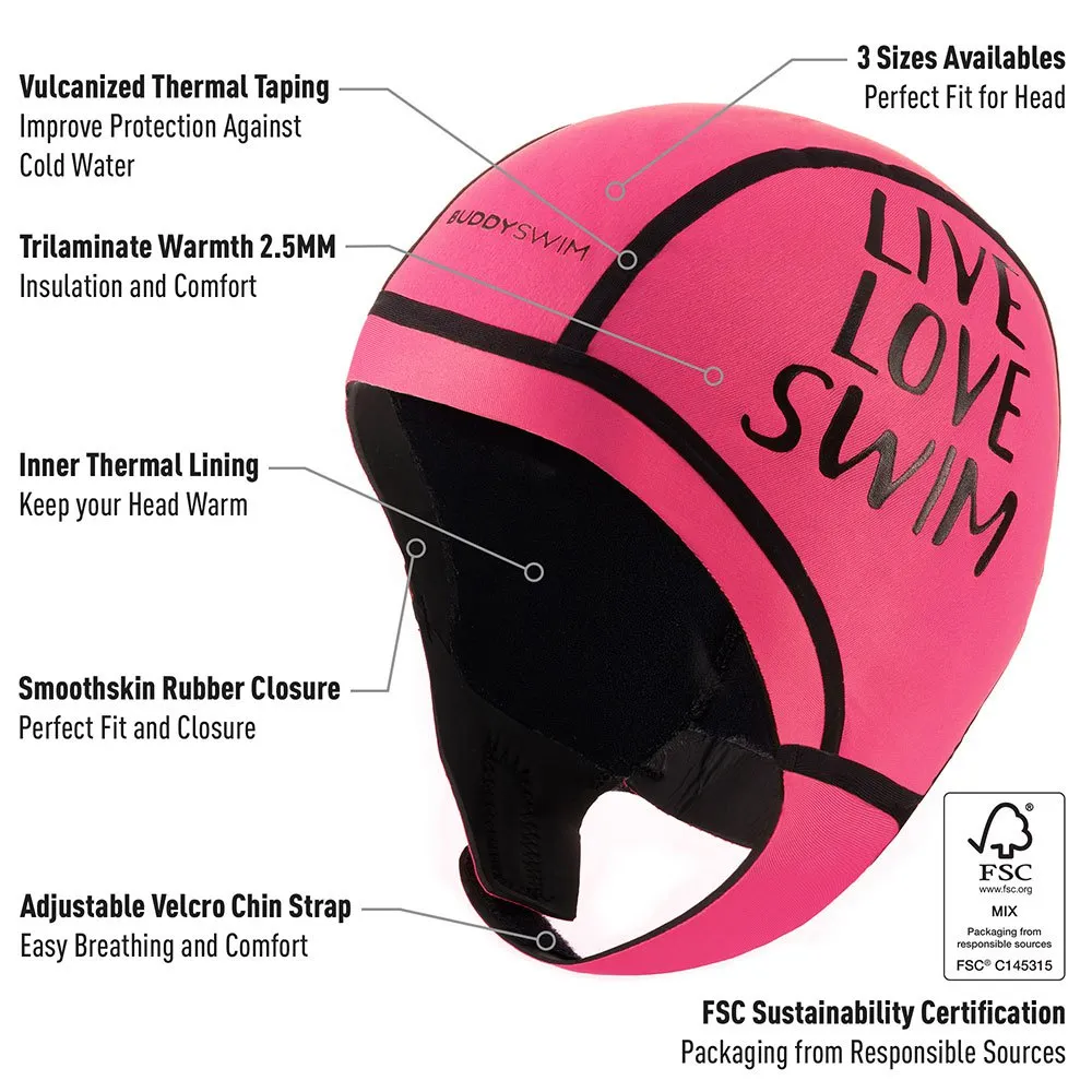 Buddyswim Trilaminate Warmth 2.5 Mm Neoprene Neoprenhette unisex