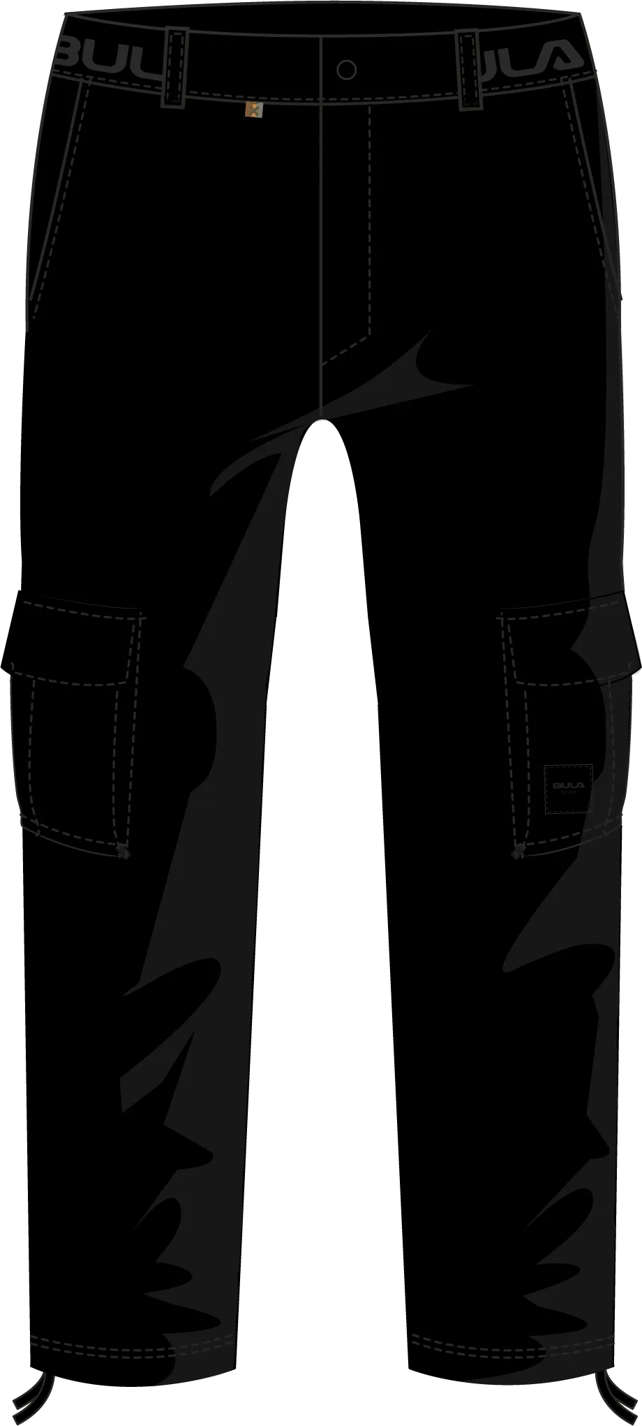 Bula Men's Camper Cargo Pants, Black Bula Men's Camper Cargo Pants, Black