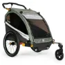 Burley D´lite X Doble Sykkelvogn, Green carbon, Max 34kg