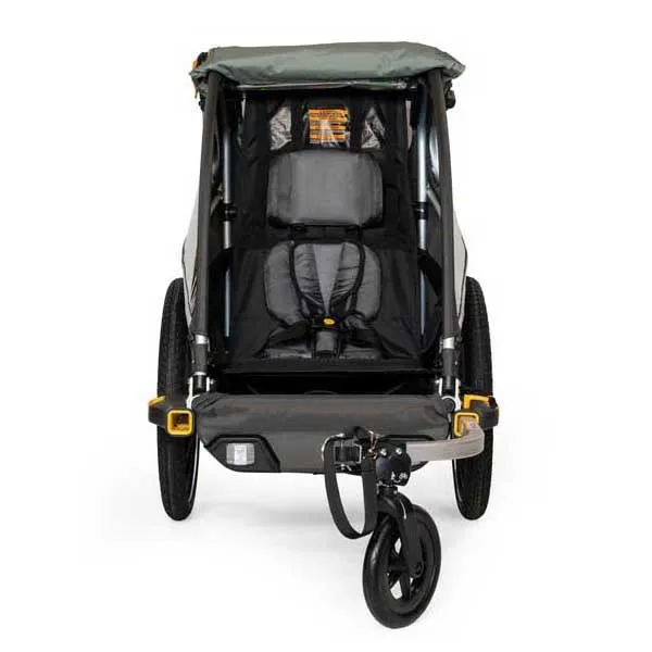 Burley D´lite X Doble Sykkelvogn, Green carbon, Max 34kg Burley D´lite X Doble Sykkelvogn, Green carbon, Max 34kg