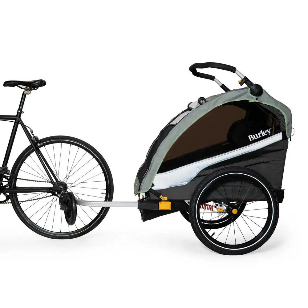 Burley D´lite X Doble Sykkelvogn, Green carbon, Max 34kg Burley D´lite X Doble Sykkelvogn, Green carbon, Max 34kg