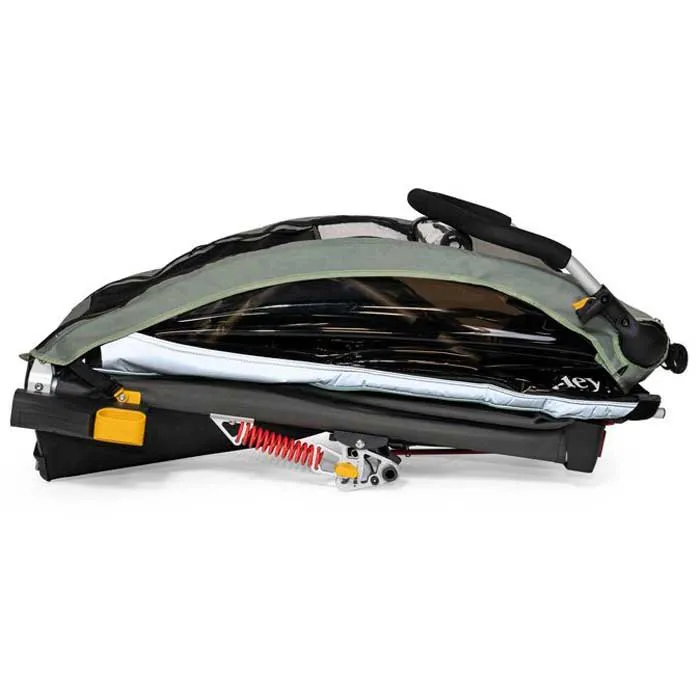 Burley D´lite X Two Seater Sykkelvogn, Green, Max 45kg Burley D´lite X Two Seater Sykkelvogn, Green, Max 45kg