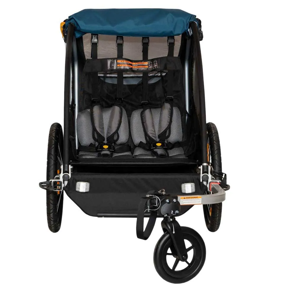 Burley Encore X Sykkelvogn, Pacific blue / black, Max 45kg