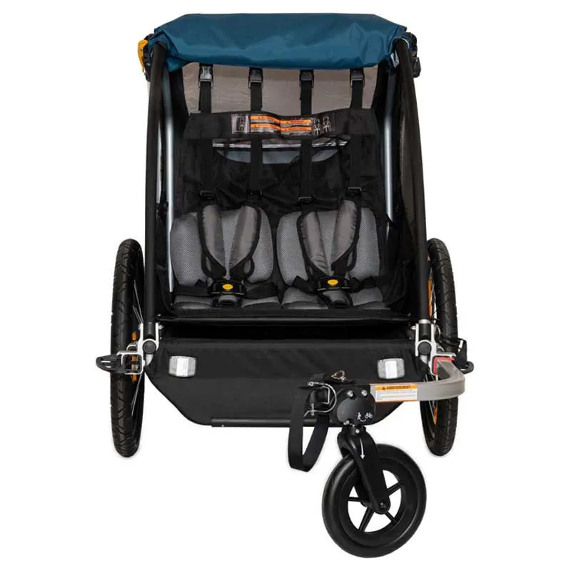 Burley Encore X Two Seater Sykkelvogn, Blue, Max 45kg Burley Encore X Two Seater Sykkelvogn, Blue, Max 45kg