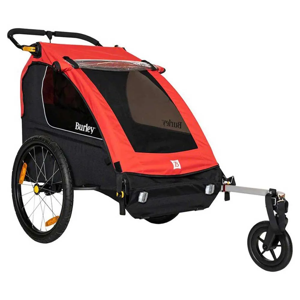 Burley Honey Bee Duo Sykkelvogn, Red, Max 45kg