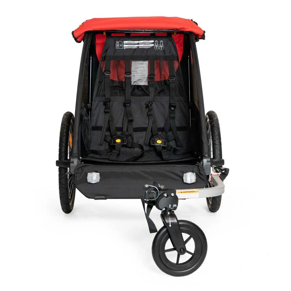 Burley Honey Bee Sykkelvogn, Red / black, Max 45kg