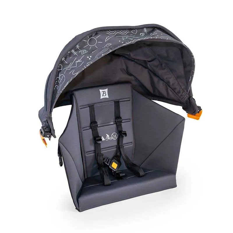Burley Hopper Sett Med Barnesete Og Solskjerm, Black, One Size