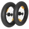 Burley Plus Size Wheel Kit Reservedel, Black, 16"