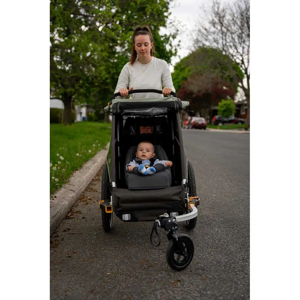 Burley Snuggler Henger Babysete, Black, 1 - 6MON