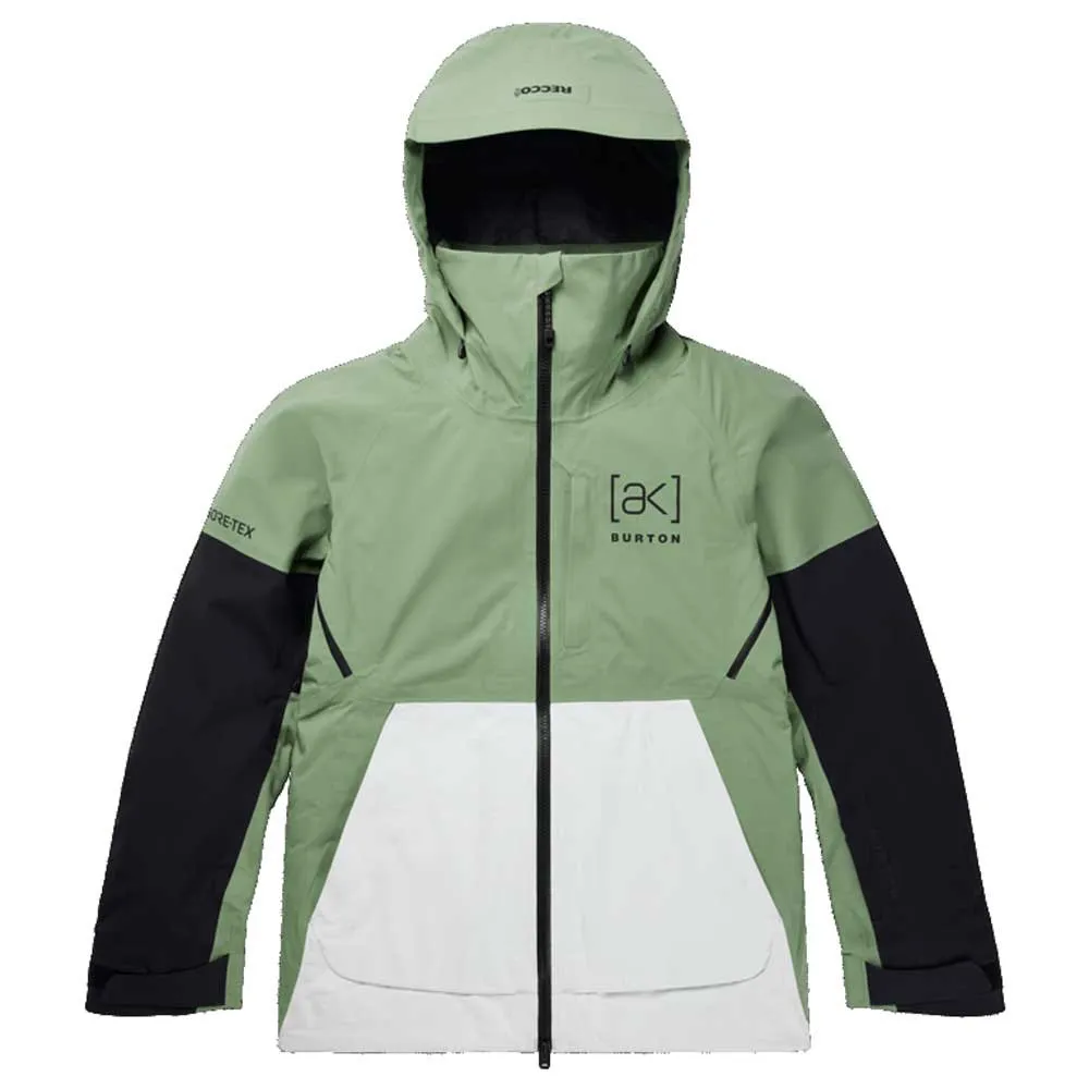 Burton Ak Goretex Kimmy Jakke, Hedge green / stow white / true black Burton Ak Goretex Kimmy Jakke, Hedge green / stow white / true black