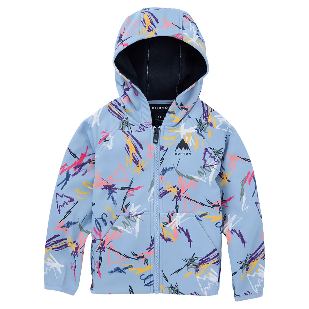 Burton Crown Wp Fleecejakke Med Full Glidelås, Scribble, 3Y Burton Crown Wp Fleecejakke Med Full Glidelås, Scribble, 3Y