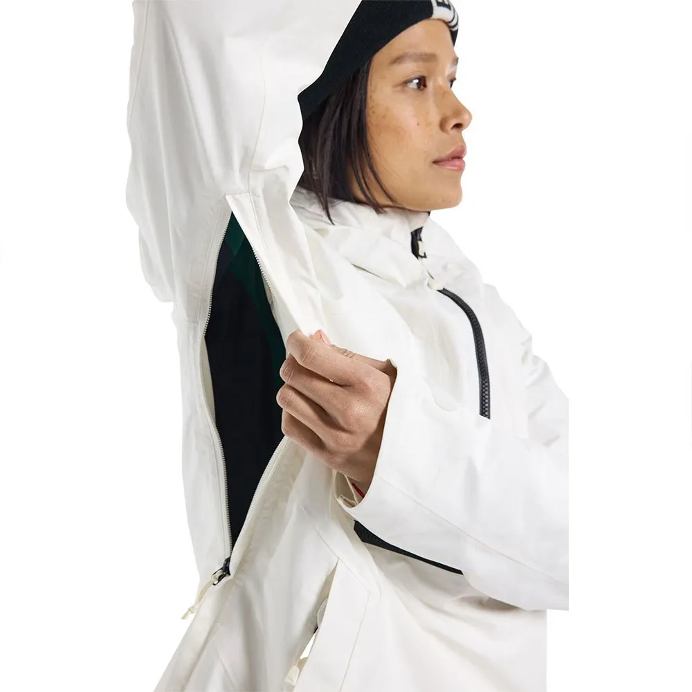 Burton Goretex Pillowline Anorak Jakke, Stout white Burton Goretex Pillowline Anorak Jakke, Stout white