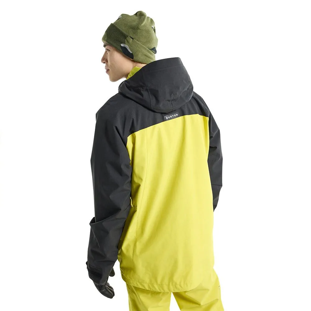 Burton Lodgepole 2l Jakke, True black / sulfur Burton Lodgepole 2l Jakke, True black / sulfur