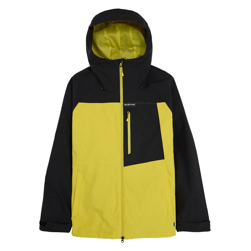 Burton Lodgepole 2l Jakke, True black / sulfur Burton Lodgepole 2l Jakke, True black / sulfur