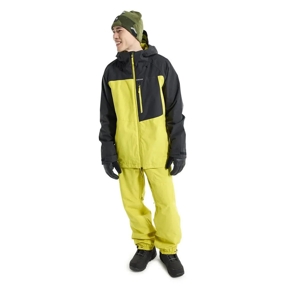 Burton Lodgepole 2l Jakke, True black / sulfur Burton Lodgepole 2l Jakke, True black / sulfur