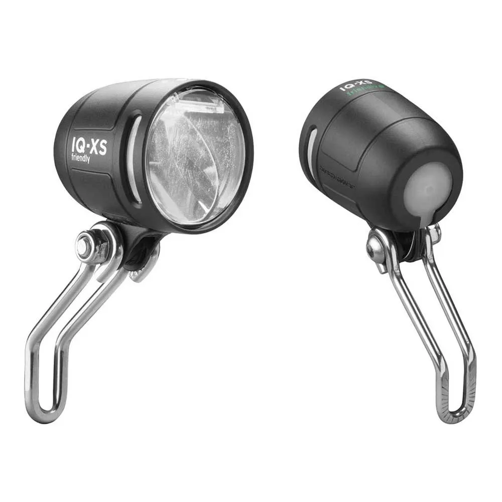 Busch + Müller Lumotec Iq-xs Friendly E Frontlys, Black / silver, One Size Busch + Müller Lumotec Iq-xs Friendly E Frontlys, Black / silver, One Size