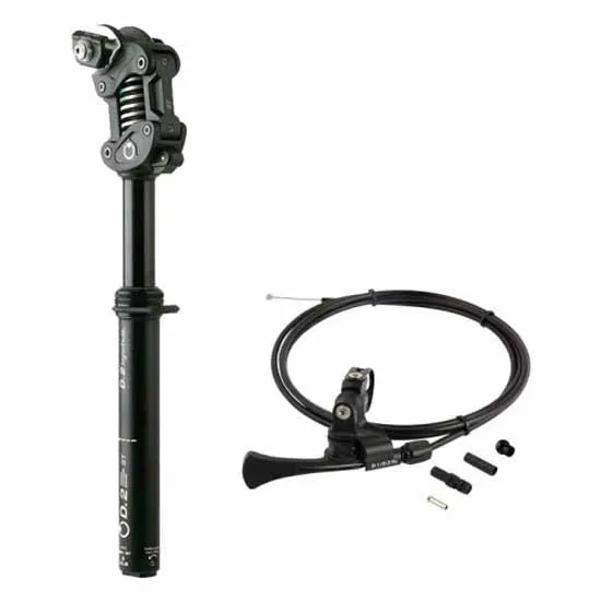 by.schulz D2st Rot80 Medium Dropper Setepinne, Black, 400mm, 34.9mm