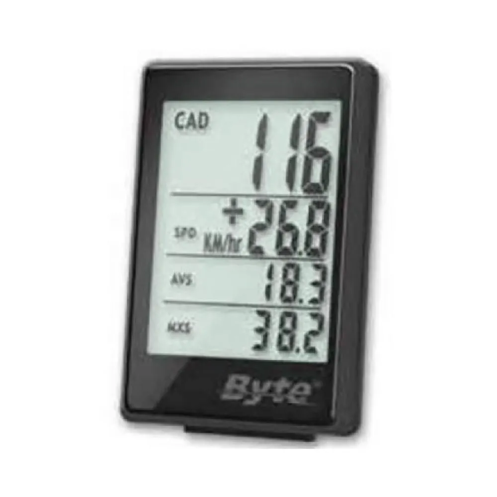 Byte Metro Plus Cadence 20f Wireless Sykkelcomputer, Black, One Size