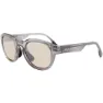 Deep grey frame brown photocromic lens
